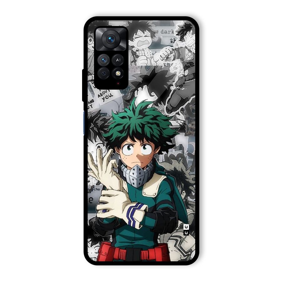Izuku Midoriya Glass Back Case for Redmi Note 11 Pro