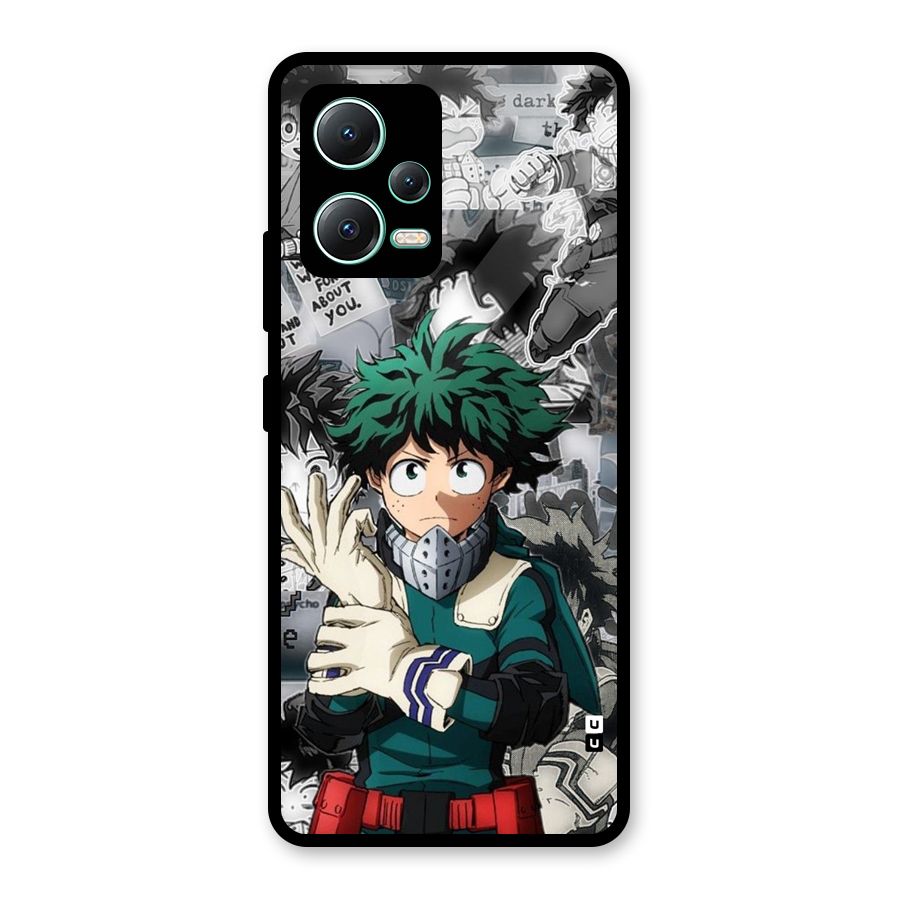 Izuku Midoriya Glass Back Case for Redmi Note 12 5G