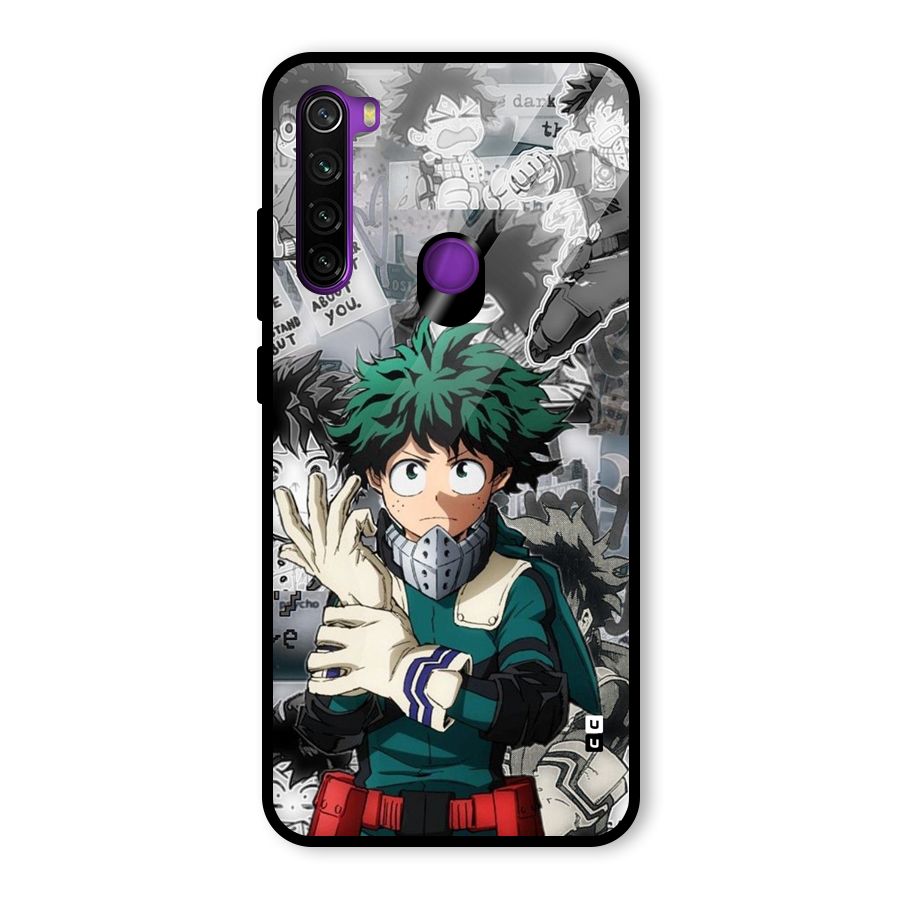 Izuku Midoriya Glass Back Case for Redmi Note 8