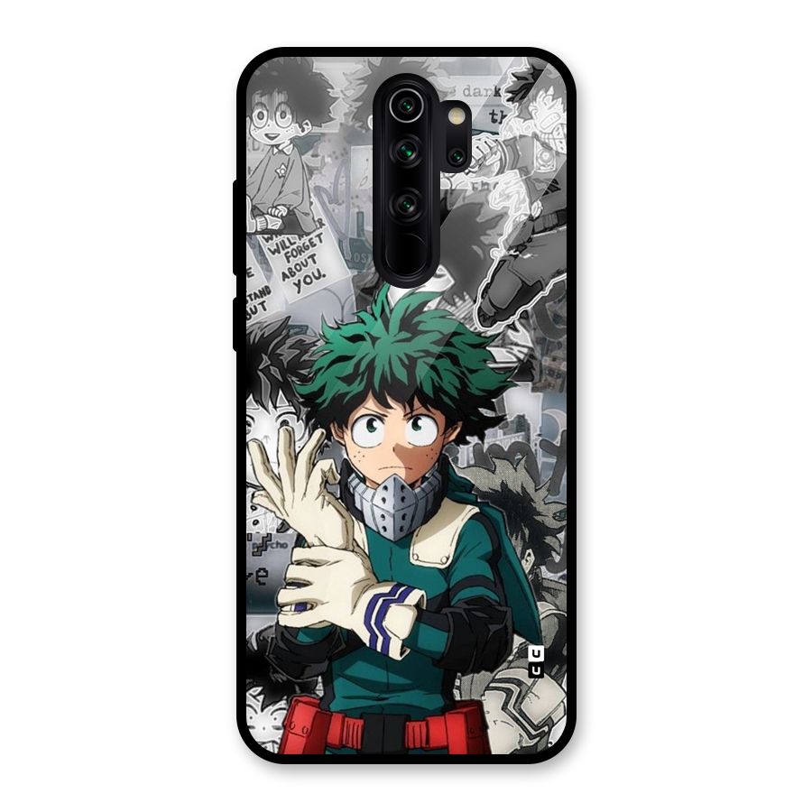 Izuku Midoriya Glass Back Case for Redmi Note 8 Pro