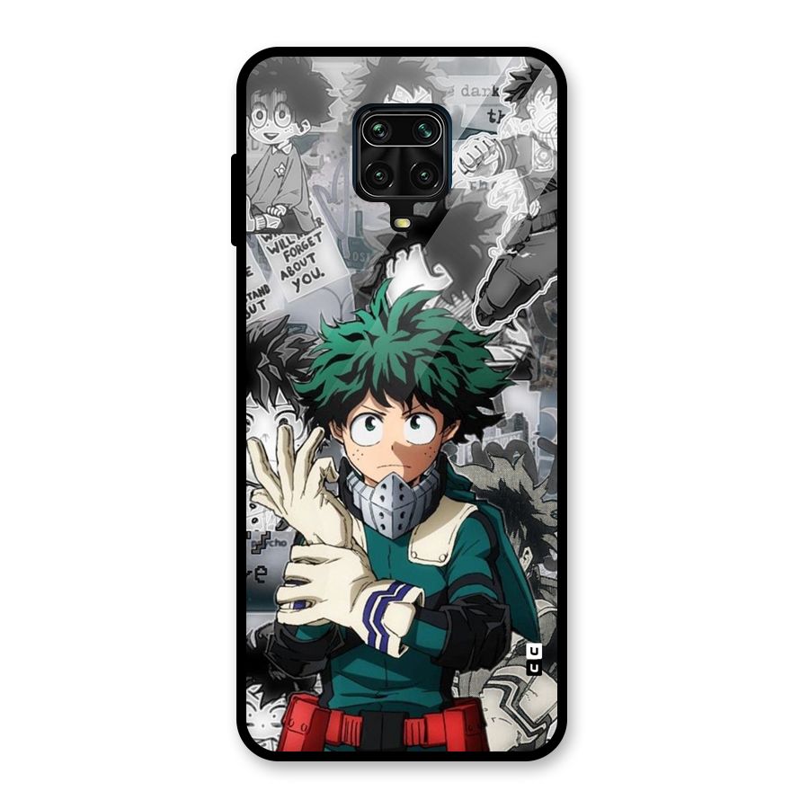 Izuku Midoriya Glass Back Case for Redmi Note 9 Pro