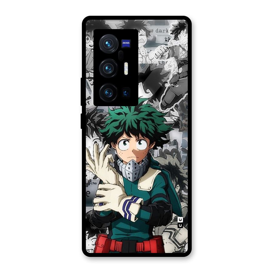 Izuku Midoriya Glass Back Case for Vivo X70 Pro Plus