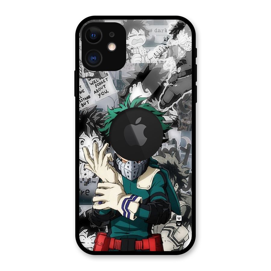 Izuku Midoriya Glass Back Case for iPhone 11 Logo Cut