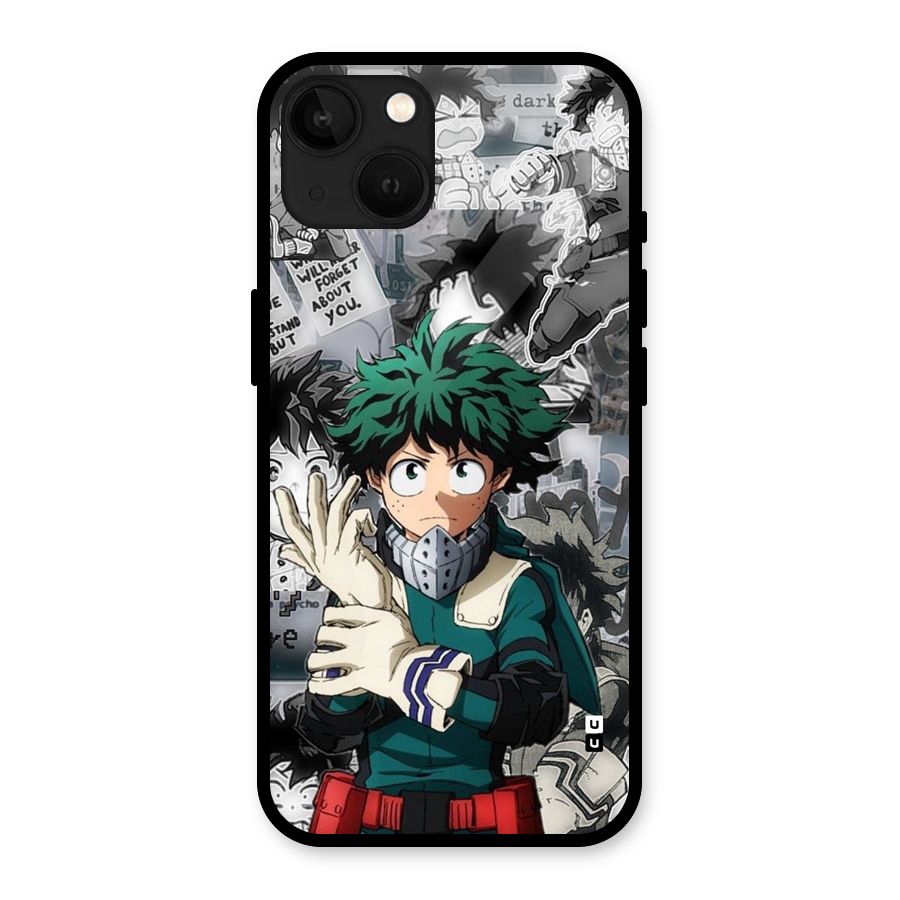 Izuku Midoriya Glass Back Case for iPhone 13
