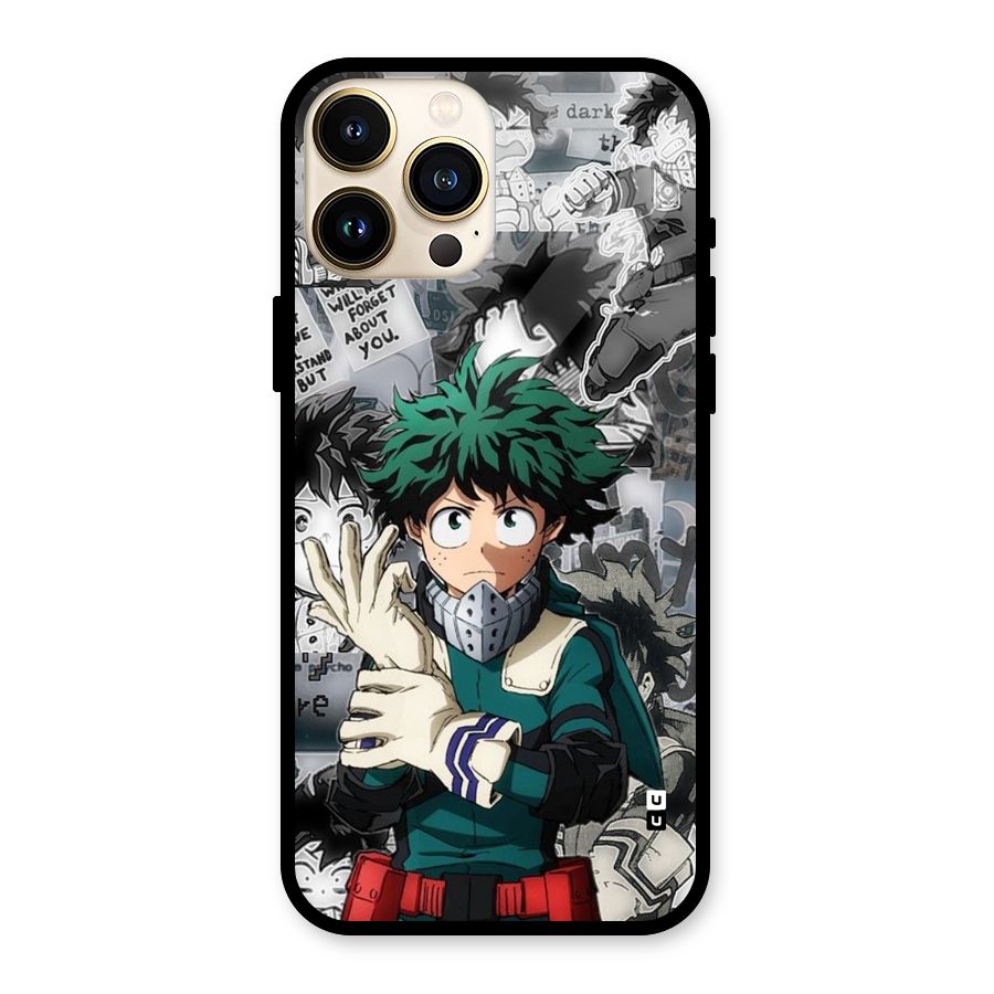 Izuku Midoriya Glass Back Case for iPhone 13 Pro Max