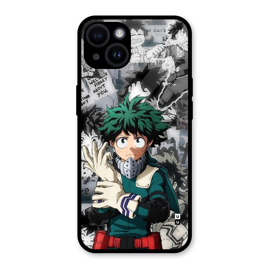 Izuku Midoriya Glass Back Case for iPhone 14