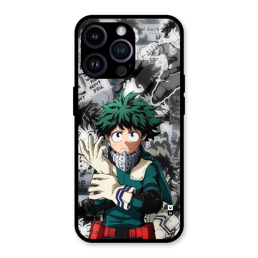 Izuku Midoriya Glass Back Case for iPhone 14 Pro Max