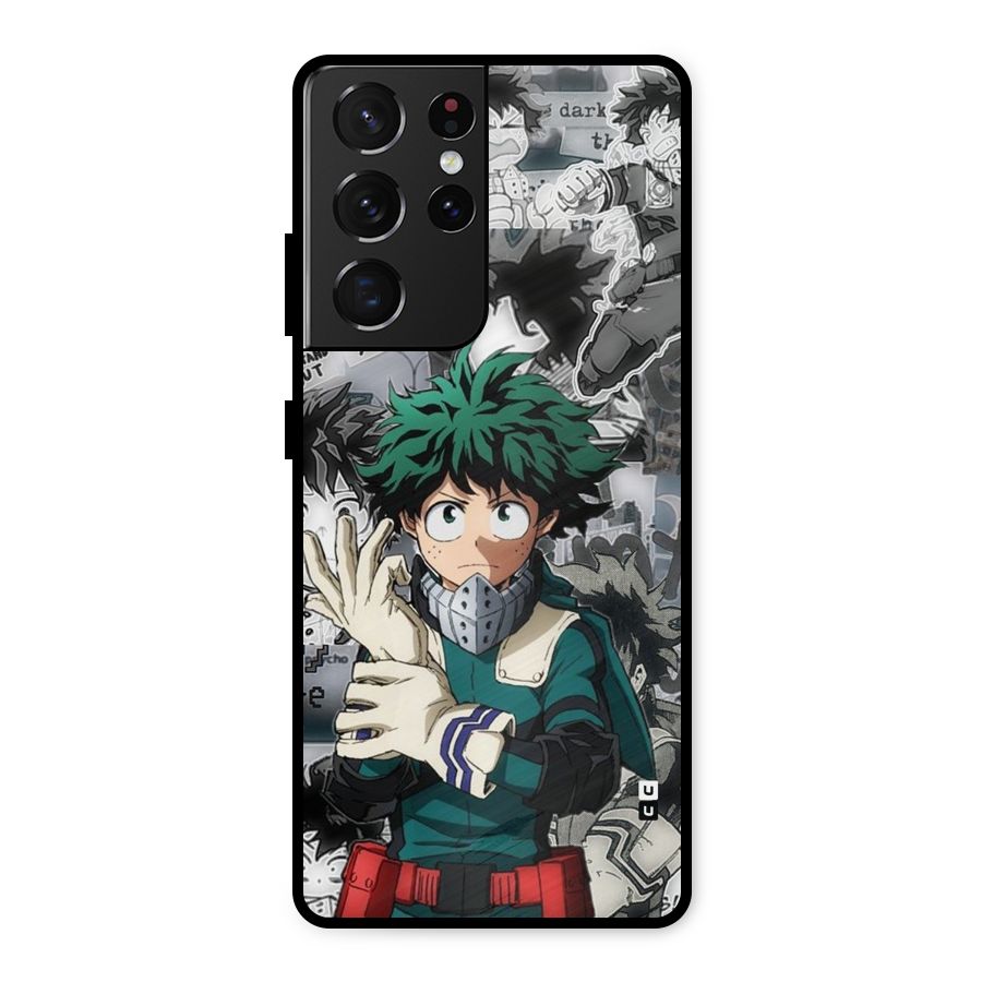 Izuku Midoriya Metal Back Case for Galaxy S21 Ultra 5G