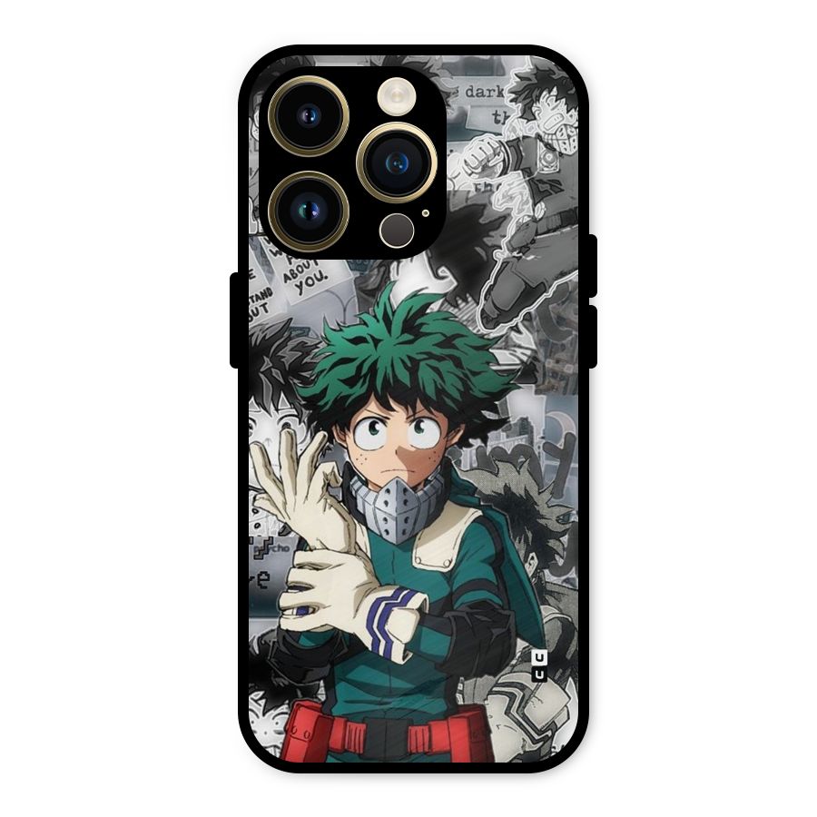 Izuku Midoriya Metal Back Case for iPhone 14 Pro