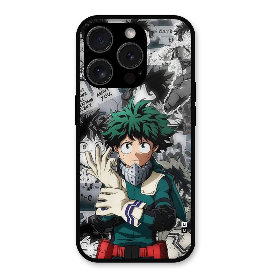 Izuku Midoriya Metal Back Case for iPhone 15 Pro