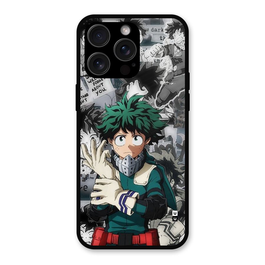 Izuku Midoriya Metal Back Case for iPhone 15 Pro Max
