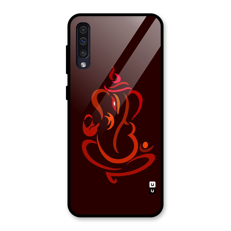 Jai Ganesha Glass Back Case for Galaxy A30s