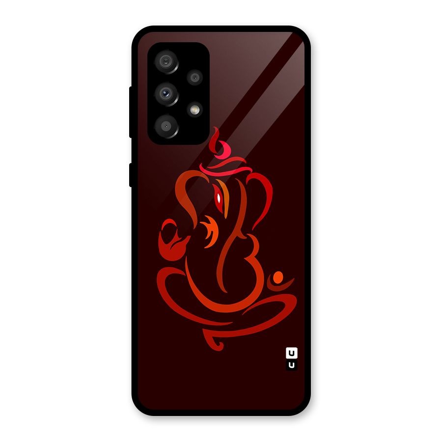 Jai Ganesha Glass Back Case for Galaxy A32