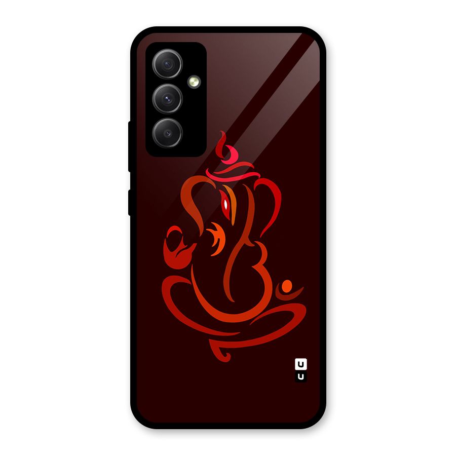 Jai Ganesha Glass Back Case for Galaxy A34