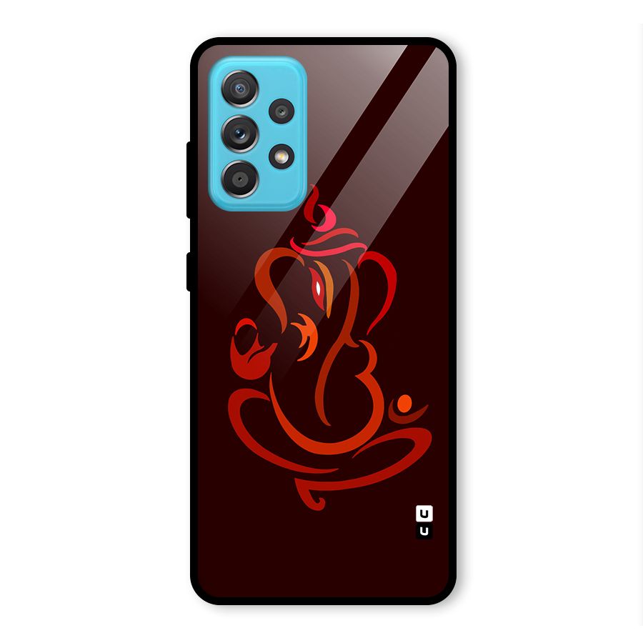 Jai Ganesha Glass Back Case for Galaxy A52