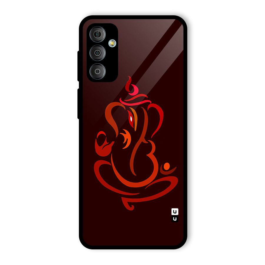 Jai Ganesha Glass Back Case for Galaxy F23