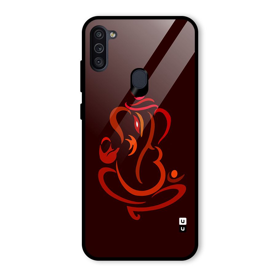 Jai Ganesha Glass Back Case for Galaxy M11