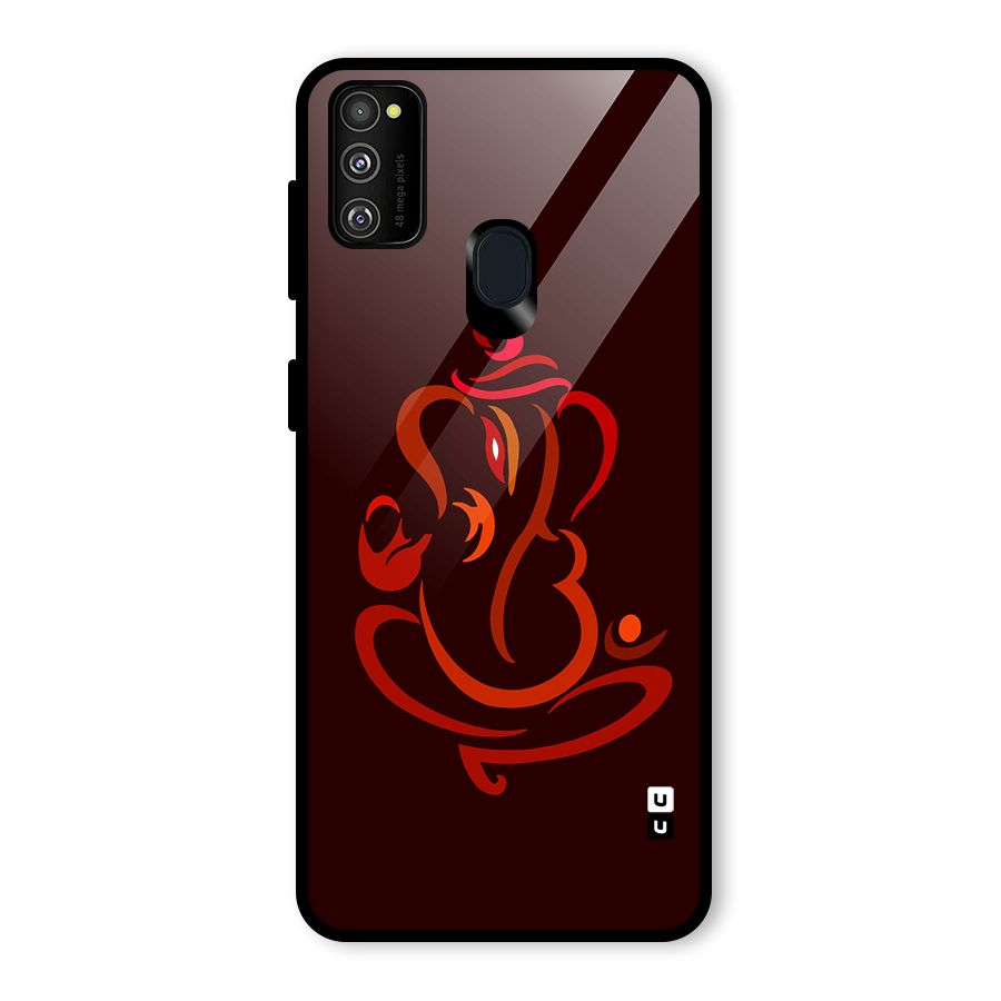 Jai Ganesha Glass Back Case for Galaxy M30s