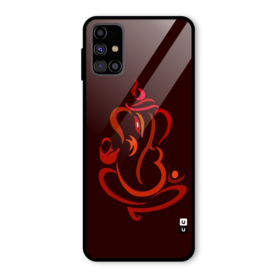 Jai Ganesha Glass Back Case for Galaxy M31s