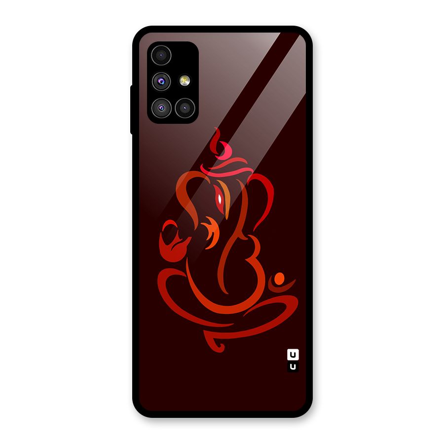 Jai Ganesha Glass Back Case for Galaxy M51