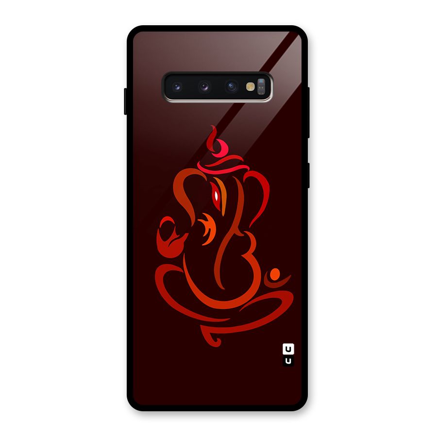 Jai Ganesha Glass Back Case for Galaxy S10 Plus