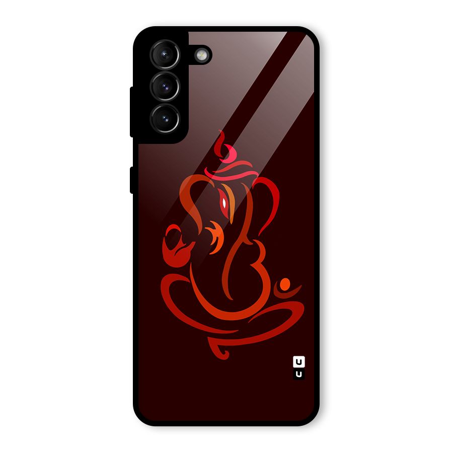Jai Ganesha Glass Back Case for Galaxy S21 Plus