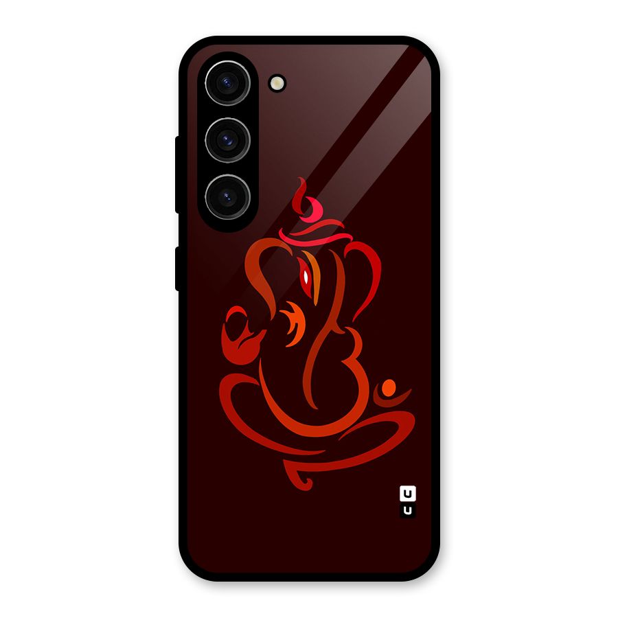 Jai Ganesha Glass Back Case for Galaxy S23