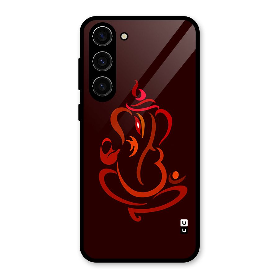 Jai Ganesha Glass Back Case for Galaxy S23 Plus