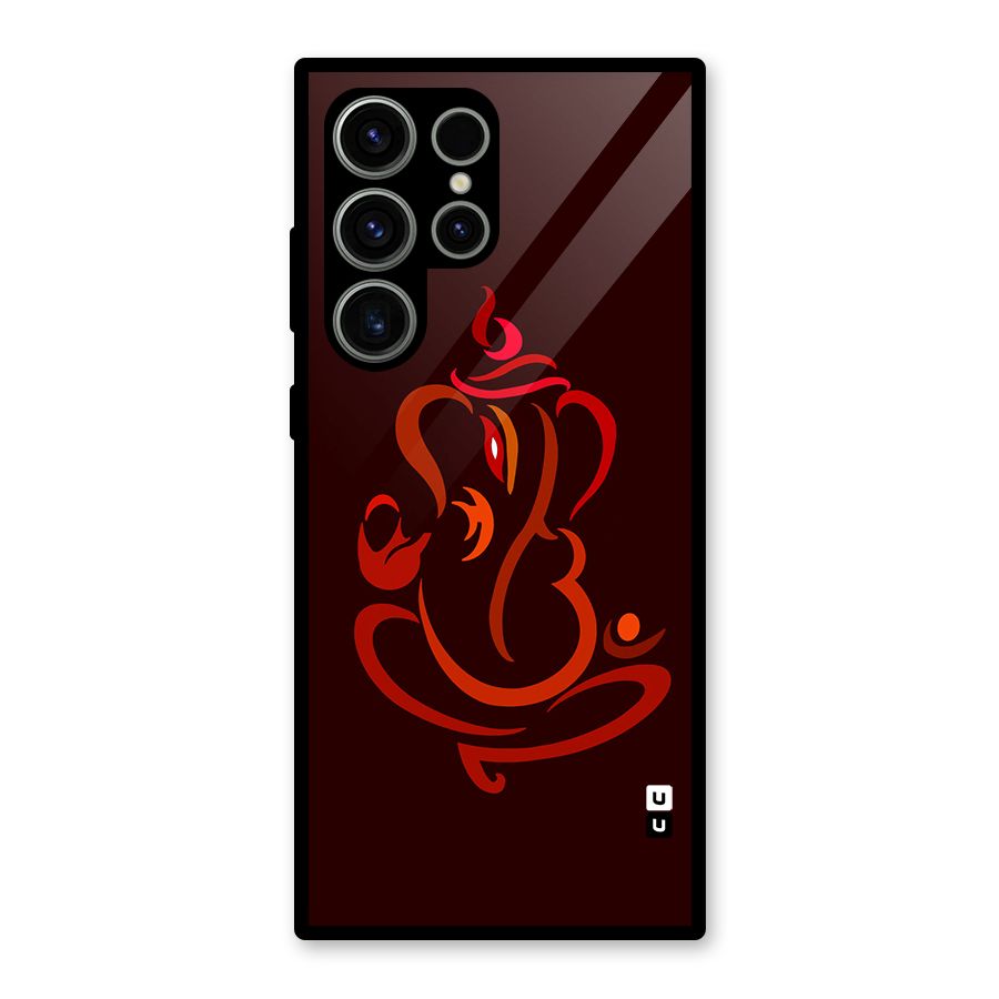 Jai Ganesha Glass Back Case for Galaxy S23 Ultra