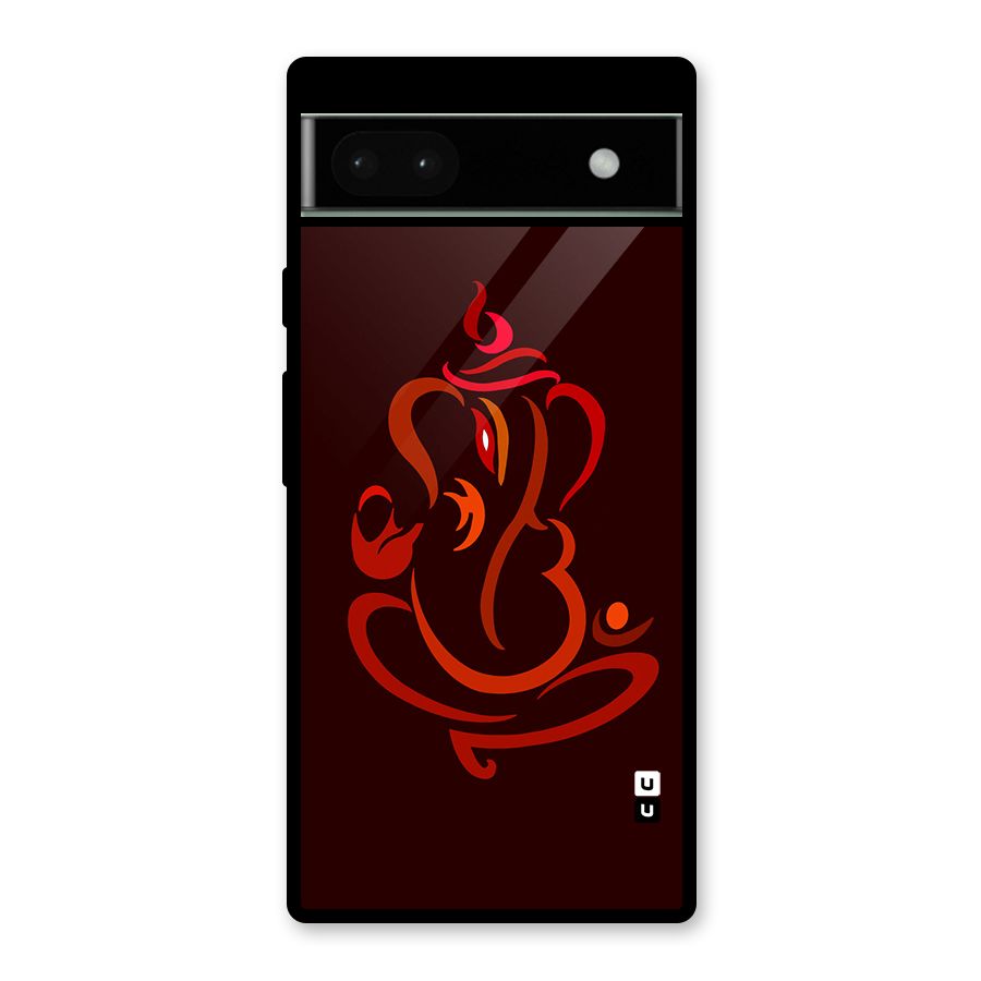 Jai Ganesha Glass Back Case for Google Pixel 6a