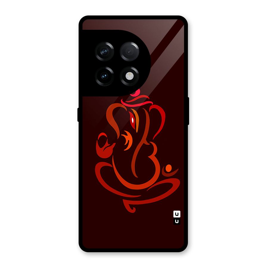 Jai Ganesha Glass Back Case for OnePlus 11R
