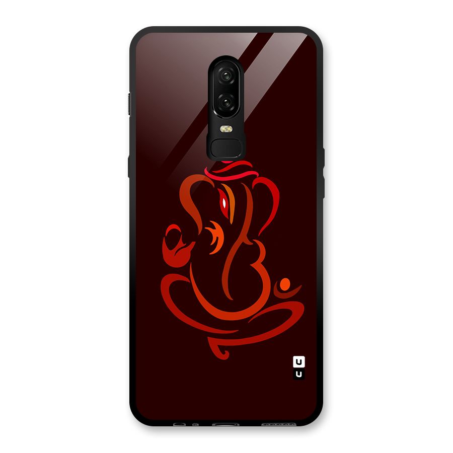Jai Ganesha Glass Back Case for OnePlus 6