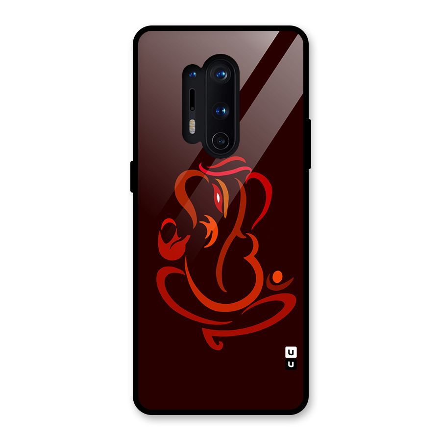 Jai Ganesha Glass Back Case for OnePlus 8 Pro