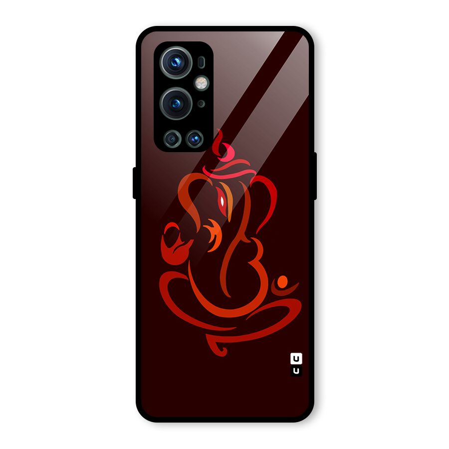 Jai Ganesha Glass Back Case for OnePlus 9 Pro