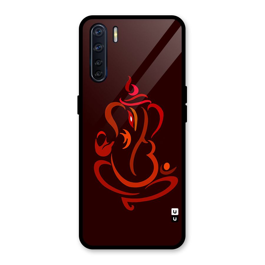 Jai Ganesha Glass Back Case for Oppo F15
