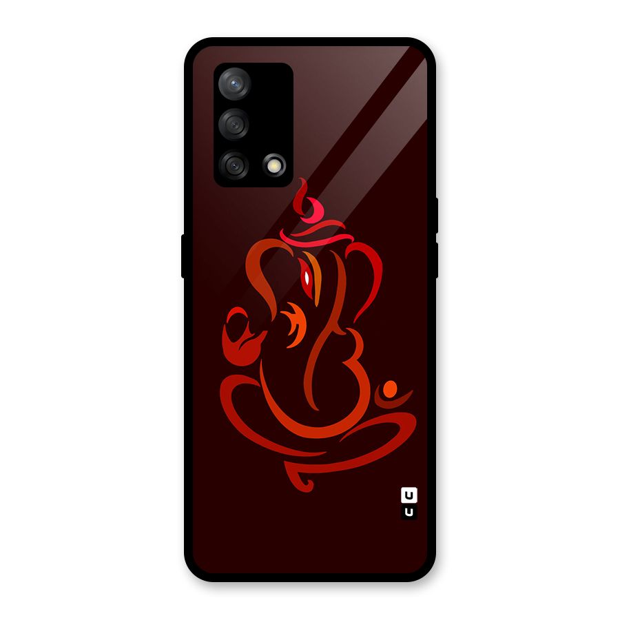Jai Ganesha Glass Back Case for Oppo F19