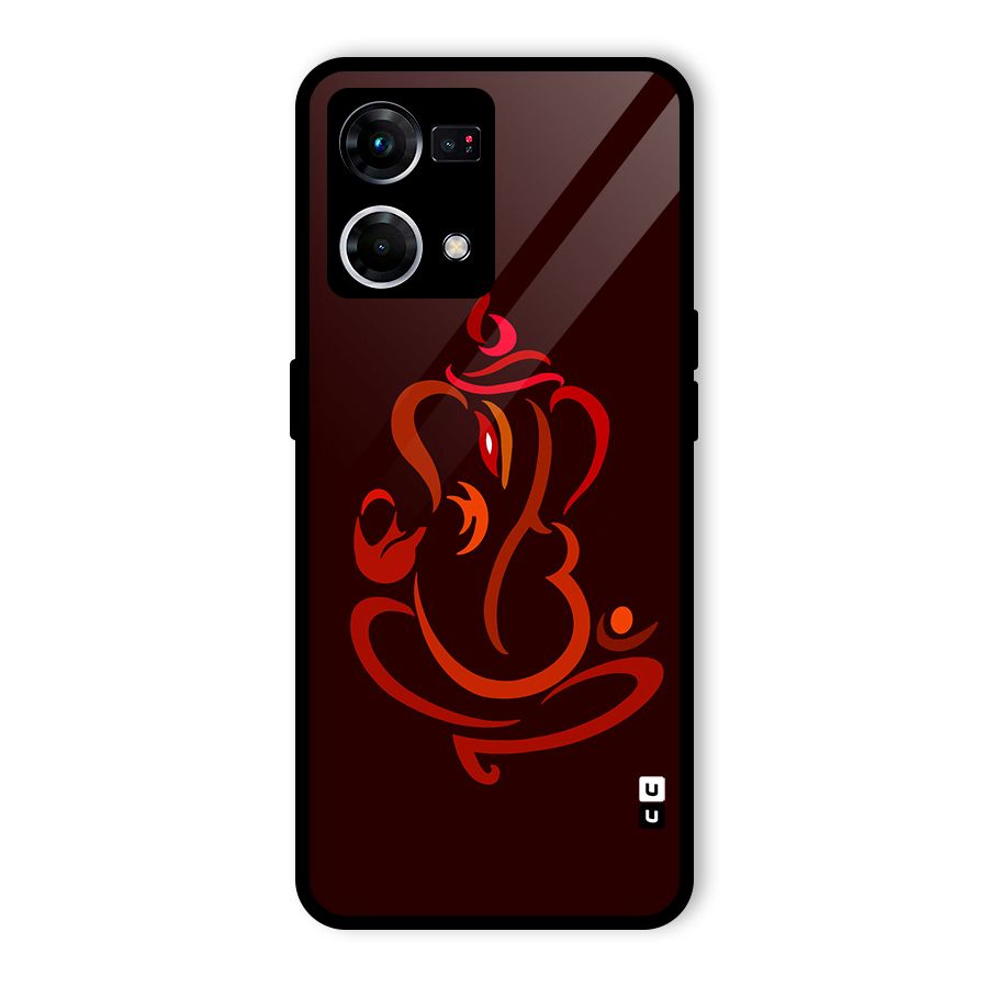 Jai Ganesha Glass Back Case for Oppo F21s Pro 4G