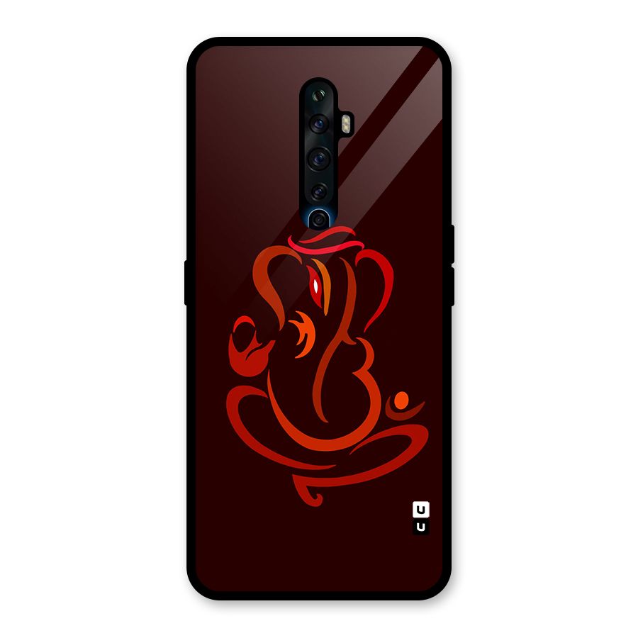 Jai Ganesha Glass Back Case for Oppo Reno2 F