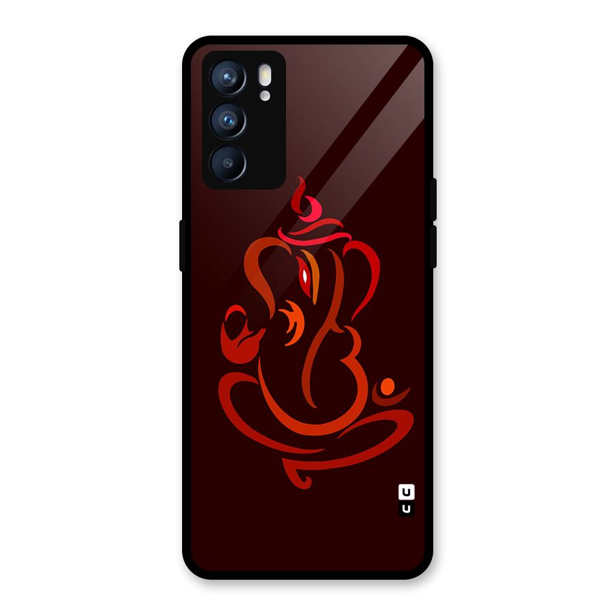 Jai Ganesha Glass Back Case for Oppo Reno6 5G