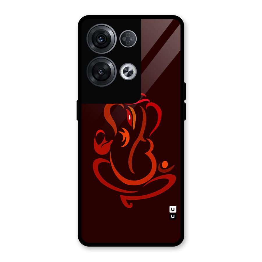 Jai Ganesha Glass Back Case for Oppo Reno8 Pro 5G