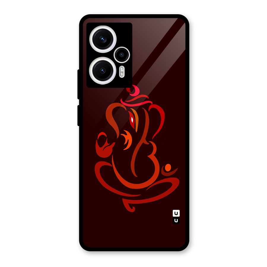 Jai Ganesha Glass Back Case for Poco F5