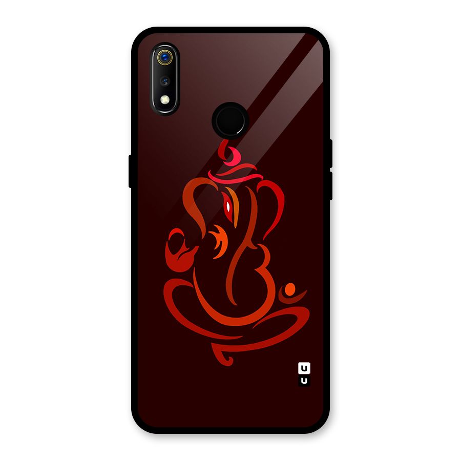 Jai Ganesha Glass Back Case for Realme 3i