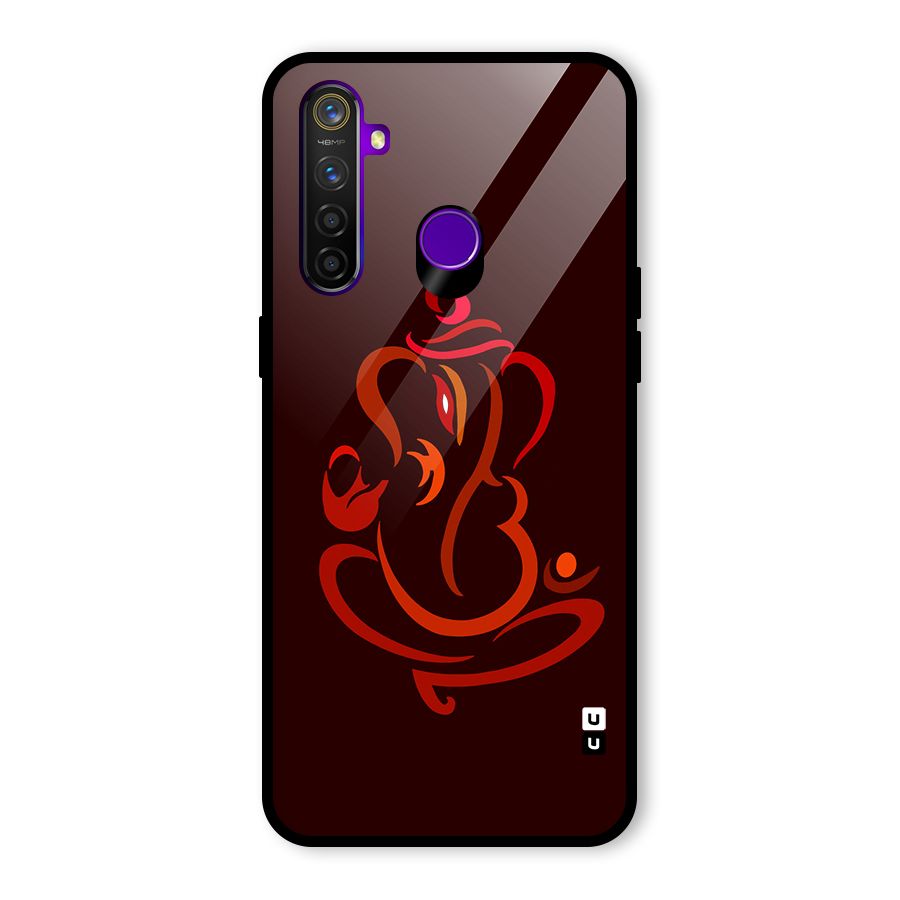 Jai Ganesha Glass Back Case for Realme 5 Pro