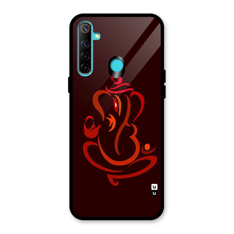 Jai Ganesha Glass Back Case for Realme 5i