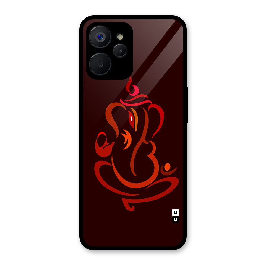 Jai Ganesha Glass Back Case for Realme 9i 5G