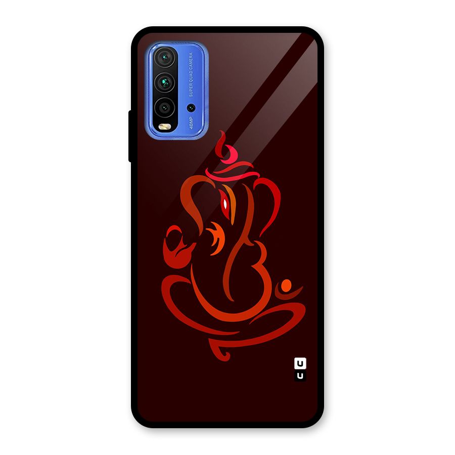 Jai Ganesha Glass Back Case for Redmi 9 Power