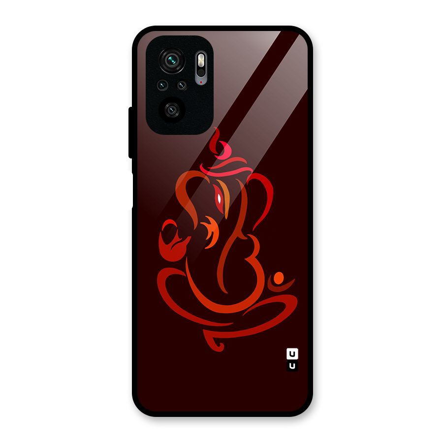 Jai Ganesha Glass Back Case for Redmi Note 10