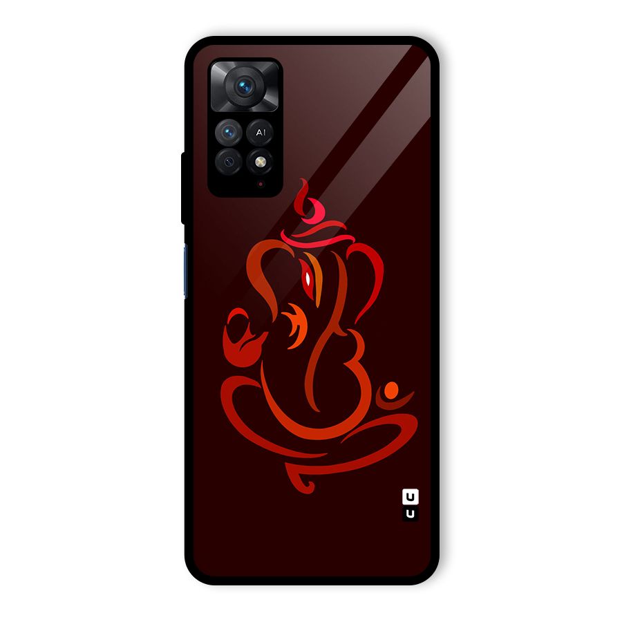 Jai Ganesha Glass Back Case for Redmi Note 11 Pro