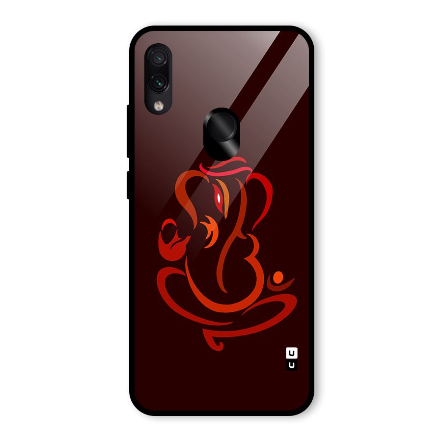 Jai Ganesha Glass Back Case for Redmi Note 7 Pro