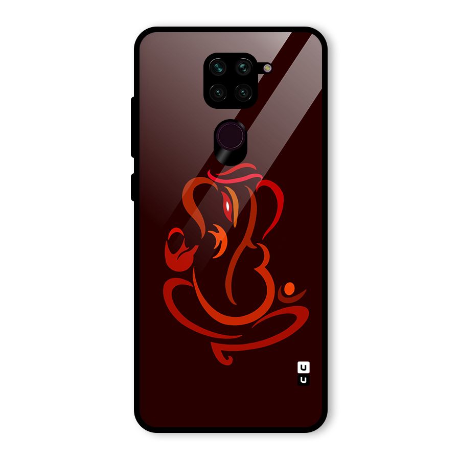 Jai Ganesha Glass Back Case for Redmi Note 9
